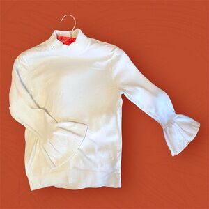 White H&M Mock Neck Sweater